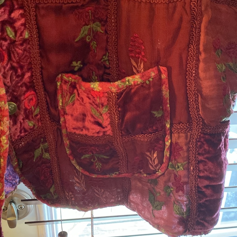 Reversible Patchwork Silk Jacket - Picture 5 of 8